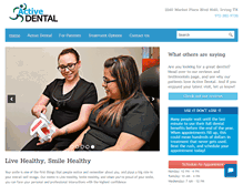 Tablet Screenshot of activedentalonline.com